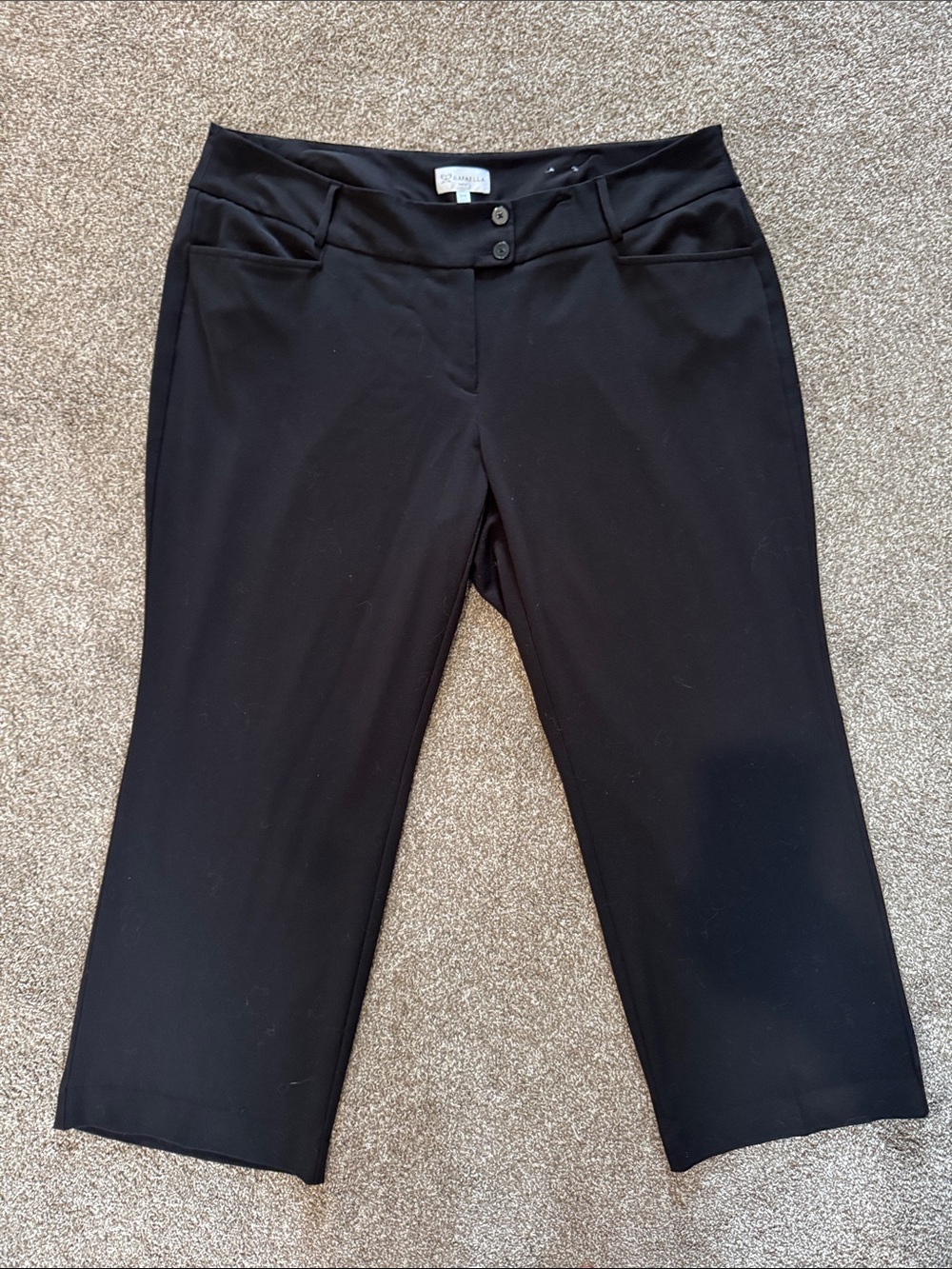 Rafaela Curvy Black High Waist Dress Pants